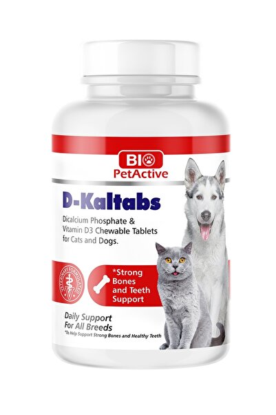 Bio PetActive D-Kaltabs Kedi ve Köpekler için 84 Adet Kalsiyum Tablet 126 Gr.