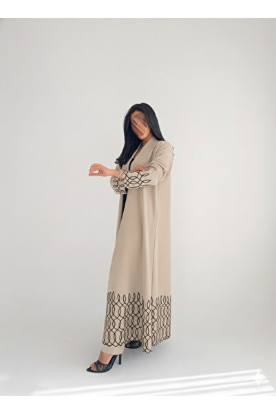 Abaya-AB عباية كريب بيج تطريز