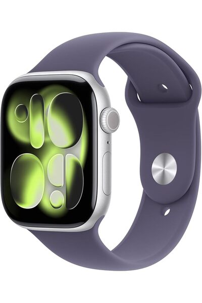 Apple Watch 11 GPS + Cellular 42mm Gümüş Rengi Alüminyum Kasa ve Spor Kordon M/L