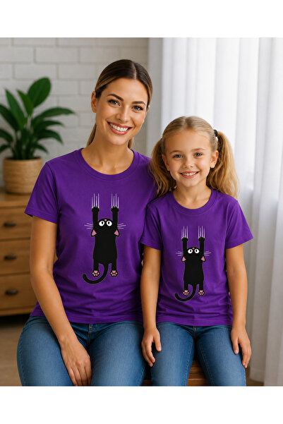 VODEXA Tricou supradimensionat pentru mamă și copil, combinație de tricouri, ...