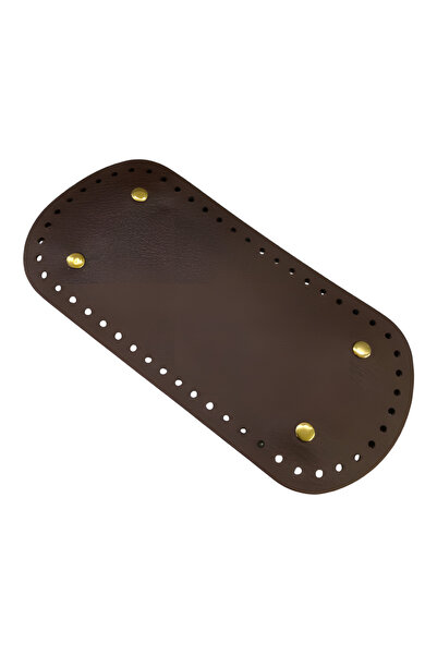 EleganTShoP Rivetli Deri Çanta Tabanı Oval 10*22 cm