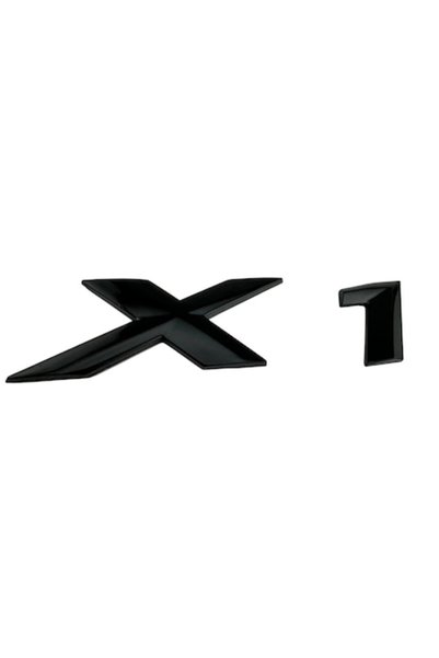 OEM Emblemă portbagaj spate BMW X1, negru lucios