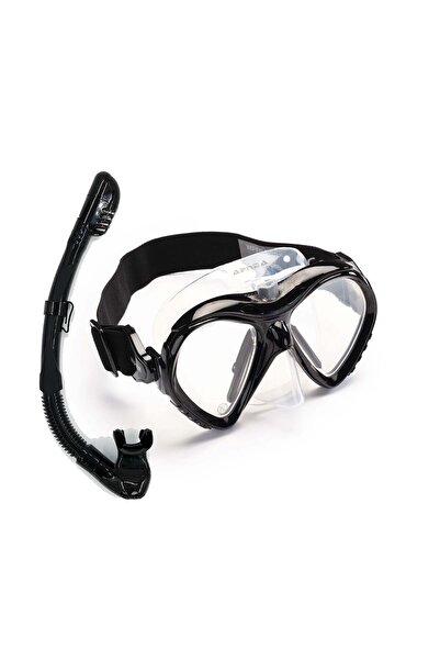 Apnea Wiper Black Maske ve Wave Full Black Şnorkel Set