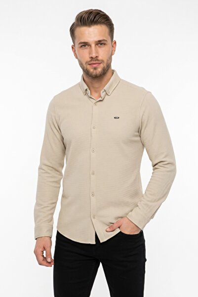 FOTERMAN Men's Sport Slim Fit Long Sleeve Shirt Bgl-St05440