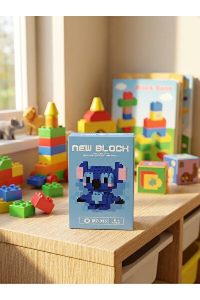 GLOWILLA Mikro Blok Yapım Seti - Sevimli Mavi Koala Karakter Figürü - 3D Puzz...