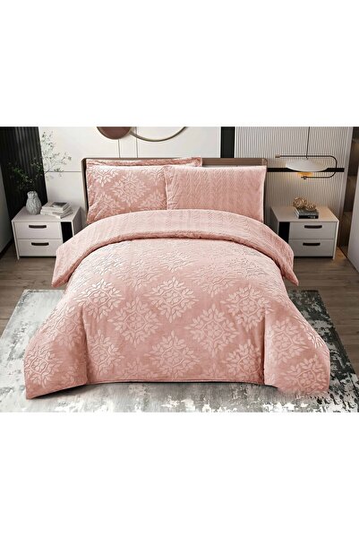 Alhabib bedding Queen Fur Soft Rose Bedspread