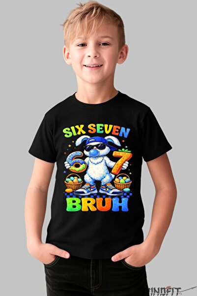 GILDAN Tricou Six Seven Bruh Model Rabbit Street
