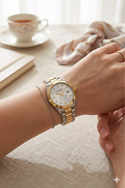 Tom Jones London Stylish Design Stone Detailed Calendar Steel Band Steel Case...