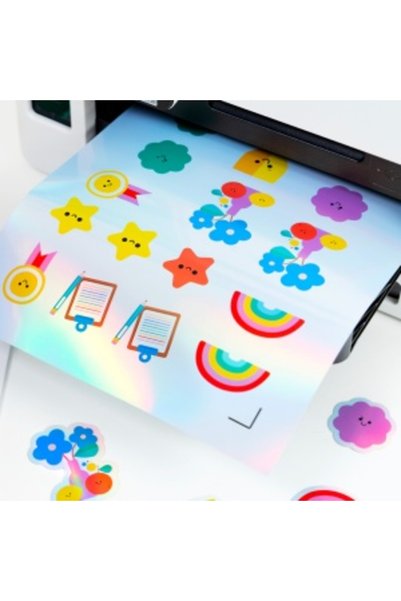 Siser Vinil printabil holografic A4 – sticker rainbow inkjet (10 coli)