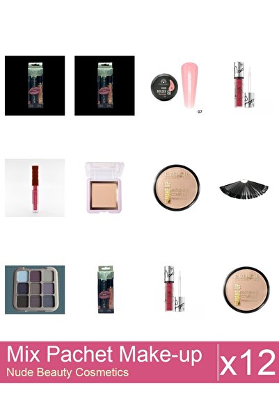 Makeup Mix Set 12 products Makeup Palettes: Matte Liquid Lipstick, Hypoallerg...