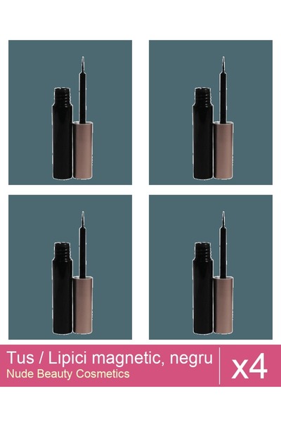 Makeup Set 4x Tus / Lipici magnetic, negru