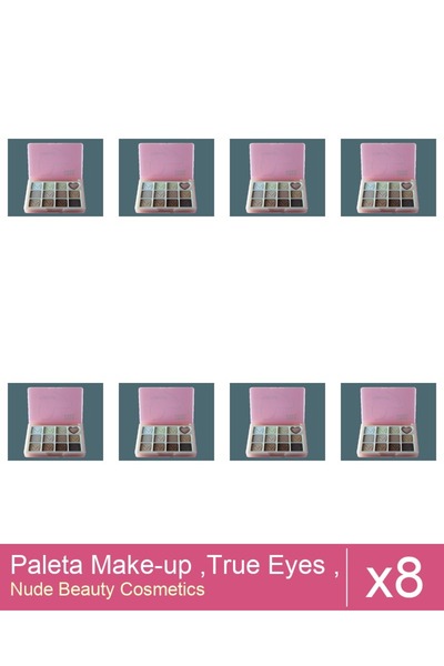 Makeup Set 8x Paleta Make-up ,True Eyes , Nr 01