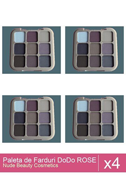 Makeup Set of 4 DoDo ROSE Eyeshadow Palette 8g, 02
