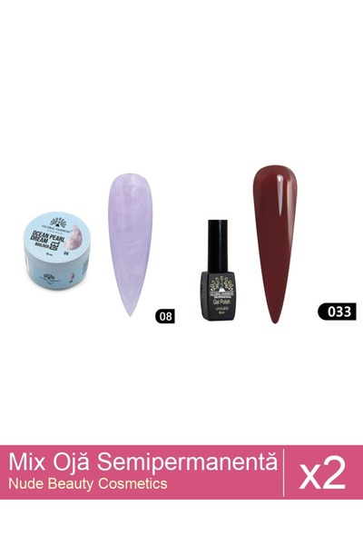 Makeup Set Mix 2 produse Nail Oja: Ocean Pearl Dream , Builder Gel , 15 g , N...