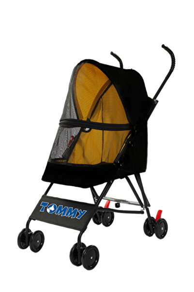 Tommy FLZDGNKR Evcil Hayvan Arabası Siyah 76.5*44*99cm (04709) Max 15kg