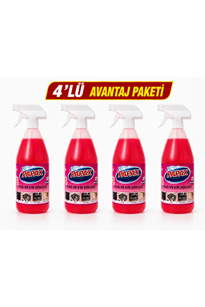 PAPAX Yağ ve Kir Sökücü Kiraz Çiçeği Özlü 1 L X 4 Adet
