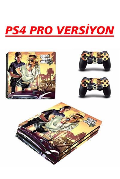 KT Decor Grand Theft Auto V Playstation 4 & Dualshock Full Sticker Kaplama Seti