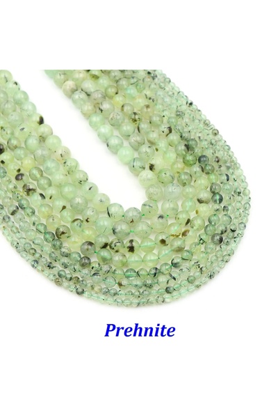Choice 4mm 83 to 90pcs Prehnite Prehnite Bead Natural Stone Healing Crystal R...