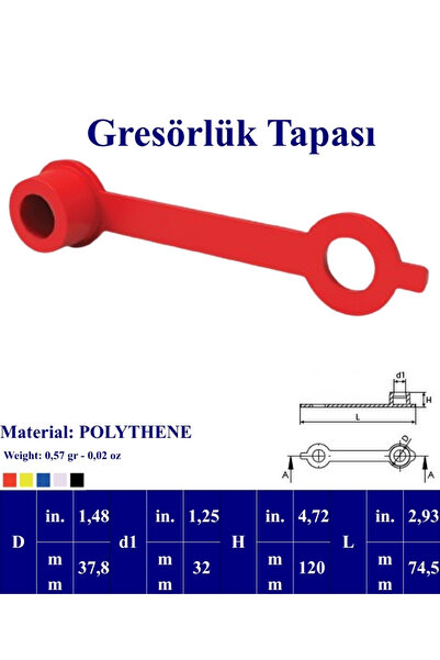 Saglam Tarım Gresörlük Tapası Kırmızı 20 Adet