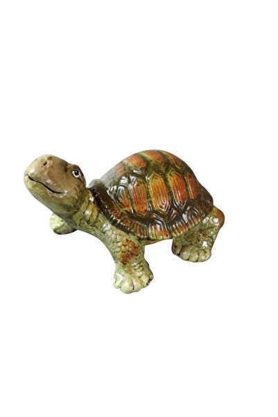 Goliat Figurină decorativă, Goliat, Broască țestoasă, Ceramică, 11x16cm, Verde
