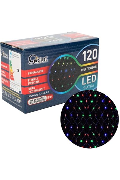Goliat Instalație LED 1,5x1,5m multicoloră cu 8 funcții, IP44