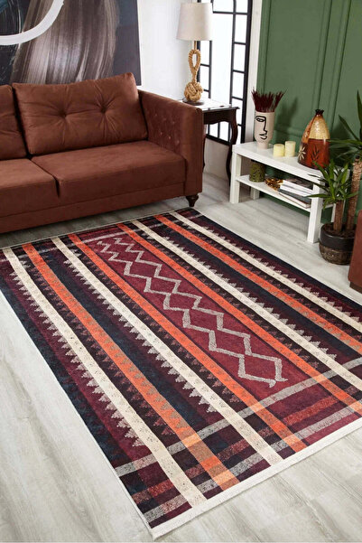 halinet Halı.Net Multi-Colored Modern Washable Non-Slip Living Room Carpet Ha...
