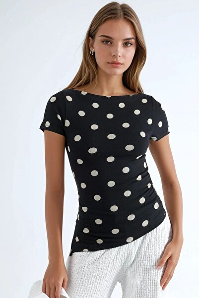 Hiccup Busem Polka Dot Short Sleeve T-Shirt