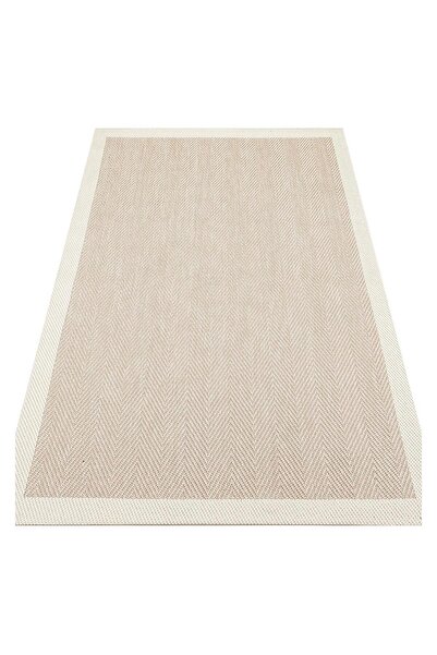 halinet Halı.Net Cream Ethnic Bohemian Washable Non-Slip Living Room Carpet E...