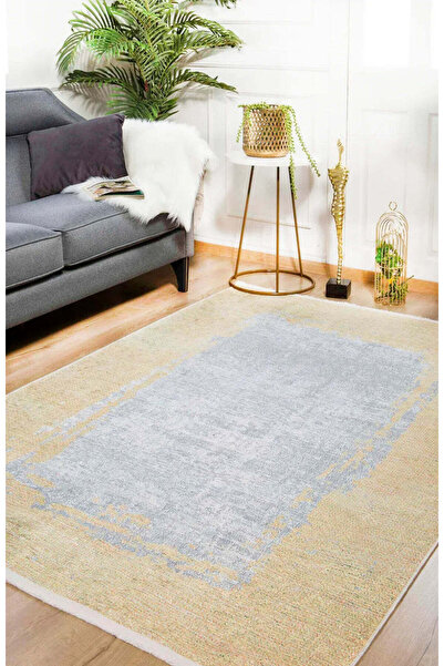 halinet Halı.Net White Modern Washable Non-Slip Living Room Carpet Haln-Hln931