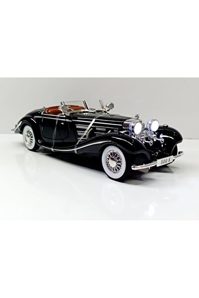 che zhı Dianomi c hezhi/ 1:24 ölçek Mercedes Benz 500 K ROADSTER siyah/ sesli...
