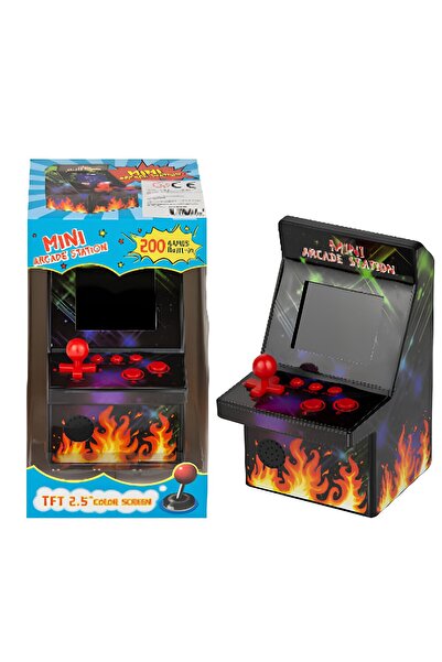 BAŞEL OYUNCAK Mini Arcade Atari 200 Oyunlu Nostalji Oyun Konsolu