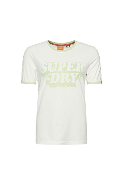 SUPERDRY Tricou de damă cu mânecă scurtă, vintage, Cooper Classic, mărimea M