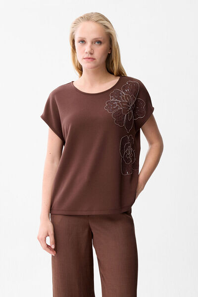 Love My Body Nakış Detaylı T-shirt