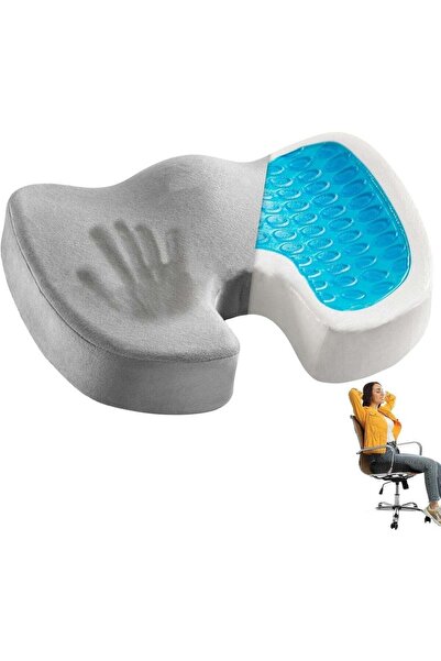 Relax Smart وسادة مقعد طبية من الفوم المحسن بالجل مع دعم عظم الذيل، مصنوعة من...