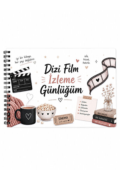 Kapudan Dizi - Film İzleme Günlüğüm/İzleme Planlayıcı - Ajanda/ A5 Boyut 61 Y...
