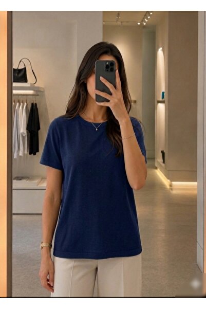 Azram Fashion Γυναικείο μπλουζάκι με λαιμόκοψη ποδηλάτου