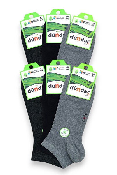 Fanilam Dündar Men's Scented Bamboo Booties Socks 6-Piece Seamless Toe Soft T...