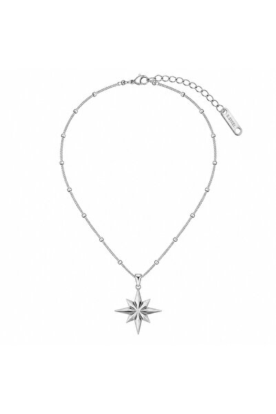 Selay Accessory Star Figured Silver Necklace
