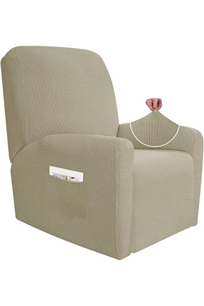 JIVINER 4-piece Stretch Recliner Chair Covers by JIVINER, Made of Soft Spande...