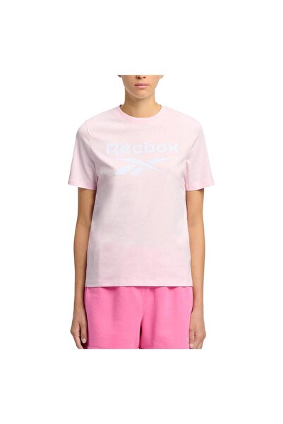 Reebok Femei& # Tricou cu mânecă scurtă: Tricou cu logo mare Identity, mărimea S