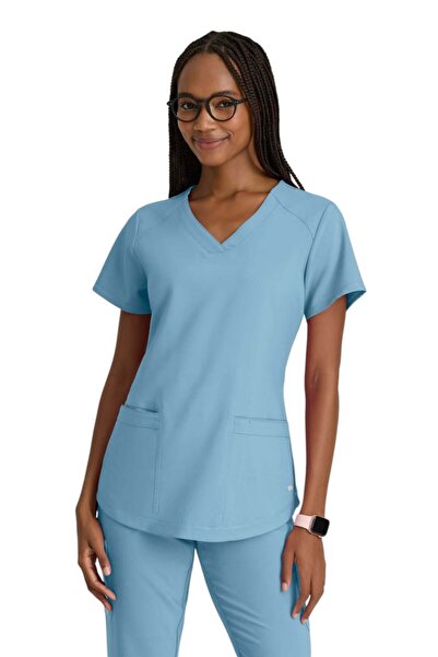 Barco Grey's Anatomy by Evolve Bluză medicală pentru femei GSST180, Albastru ...