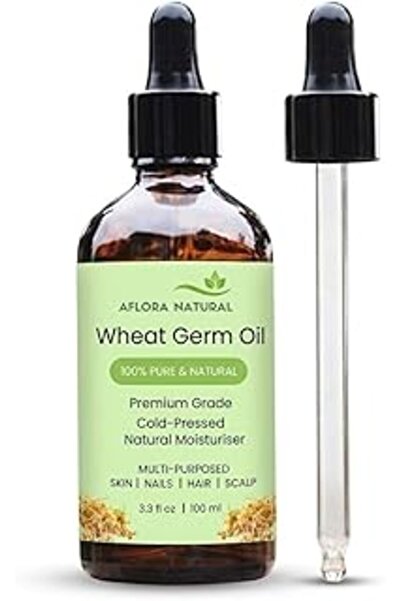 AFLORA Wheat Germ Oil, 100ml, Nourishing Moisturiser for Skin and Hair, Revit...