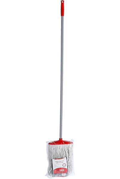 DELCASA DC1689 Cotton Mop Head With Iron Pole - Long & Durable Handle With Ha...