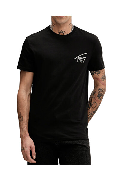 Tommy Hilfiger Ανδρικό T-shirt Μαύρο Tommy Jeans DM0DM22320-BDS