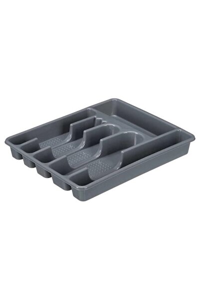 kinvara Cutlery organizer 6 compartments, 30 x 35 x 4.5 cm, PP Plastic, Grey/...
