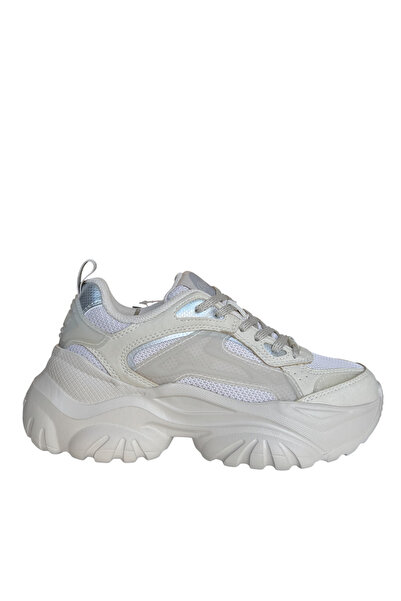 Buffalo Γυναικεία Bliss Mesh Sneakers Μπεζ BUF1636588-CREAM SILVER