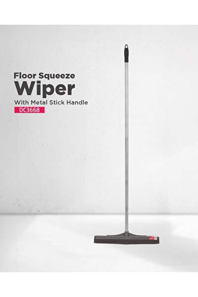 DELCASA Floor Squeeze Wiper with Metal Stick Handle, 40 cm Head Size, Compati...