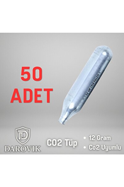 Darovik Co2 Havalı Tüp 50'li Avantaj Paket Co2 Tüpü (50 Adet)