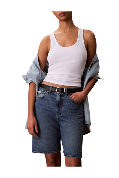 Calvin Klein Γυναικεία Τζιν Βερμούδα Μπλε LV047F674G-21R
