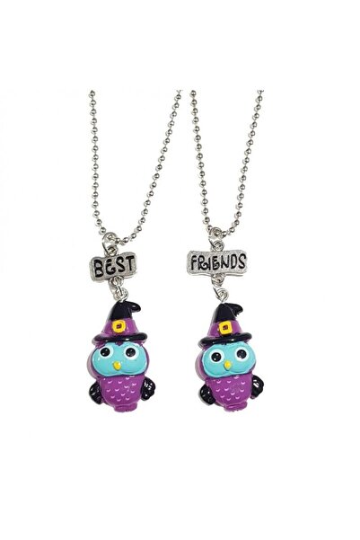 Best Friends Set 2 Lantisoare Cu Pandantive BFF Bufnite m2
